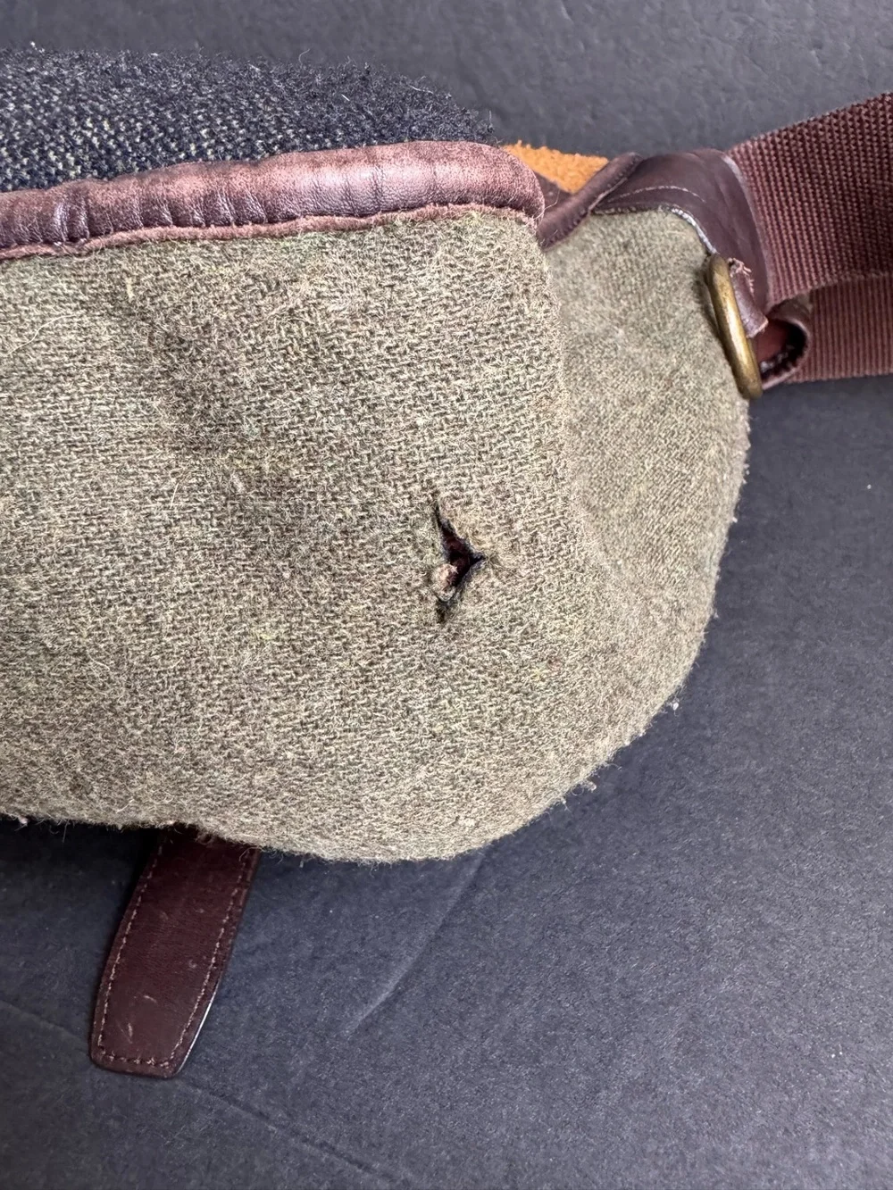 Barbour‎ Messenger Bag Blanket Wool Striped Crossbody Briefcase Work Unisex Mens